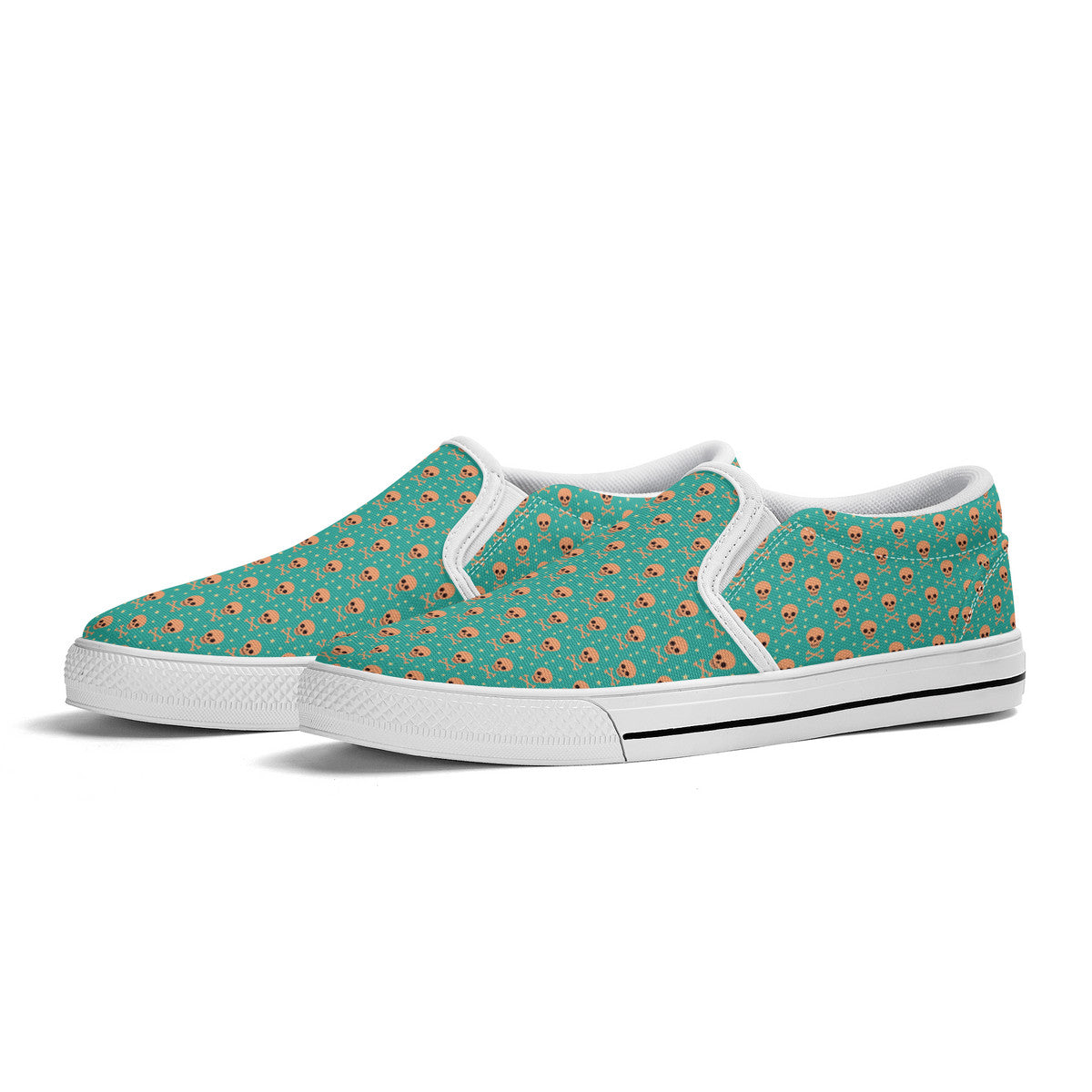 Bizarro 2025 Happy Skullz Slip-On Unisex Shoes