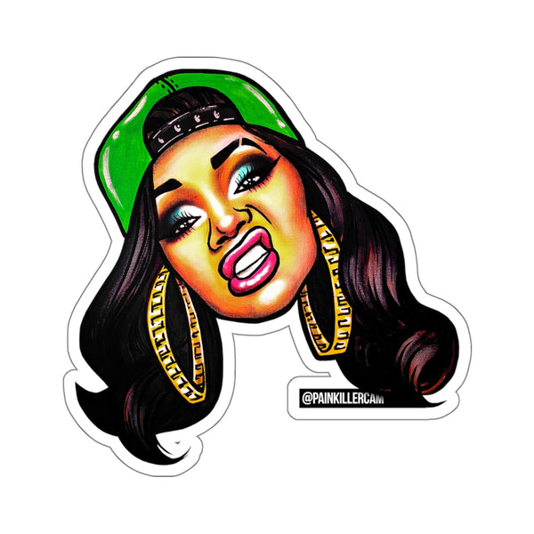 "Don't Touch Me Unless You're Cardi" Stickers | Painkiller Cam Art