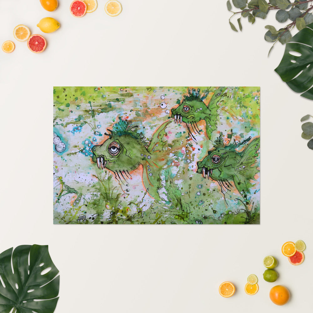 "ManaFeesh" Prints | Tinybrush