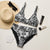 "Who" Greyscale | Recycled Material Bikini | Tinybrush
