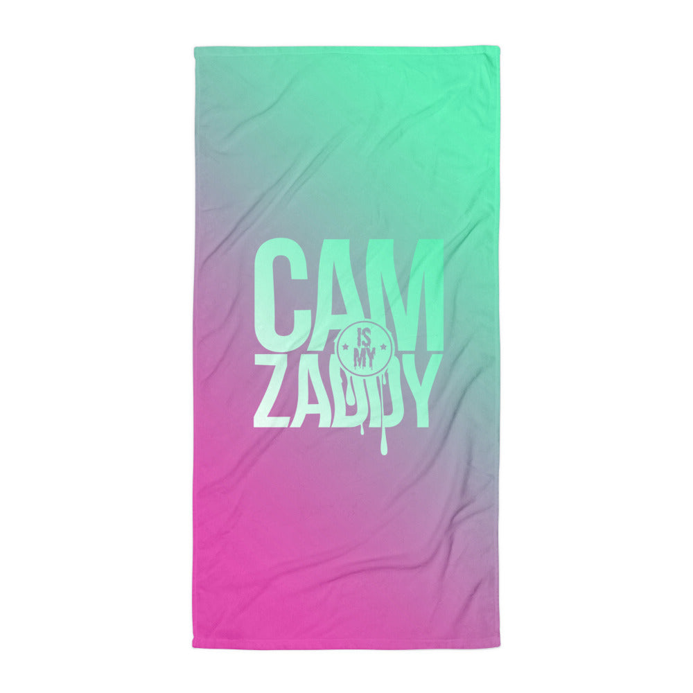 CAM IS MY ZADDY Beach Towel | Painkiller Cam