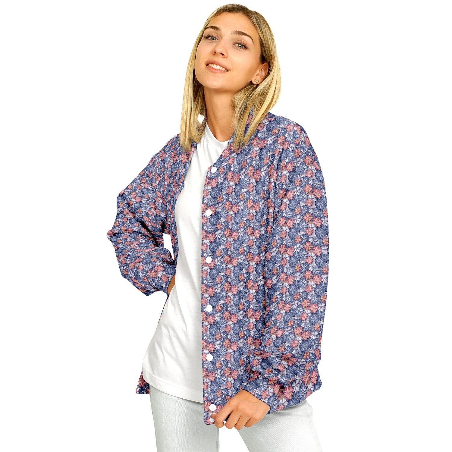 Bizarro 2025 Floral Baseball Jacket