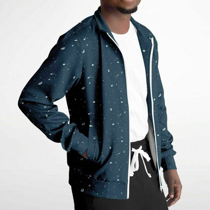 Galaxy Print Re-Release Track Jacket - Navy