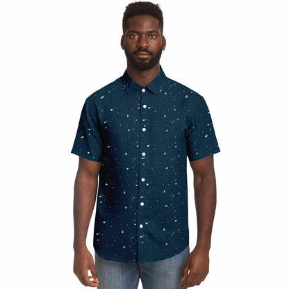 Galaxy Print Re-Release Button-Up - Navy