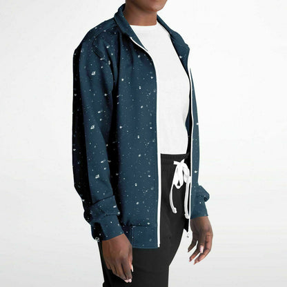 Galaxy Print Re-Release Track Jacket - Navy