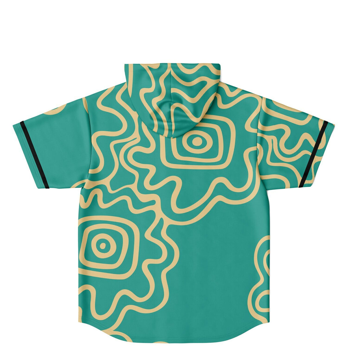 Doodle Splat Hooded Baseball Jersey