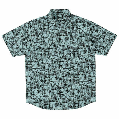 Many Faces Teal Button-Up | Fall/Winter 2023 Collection