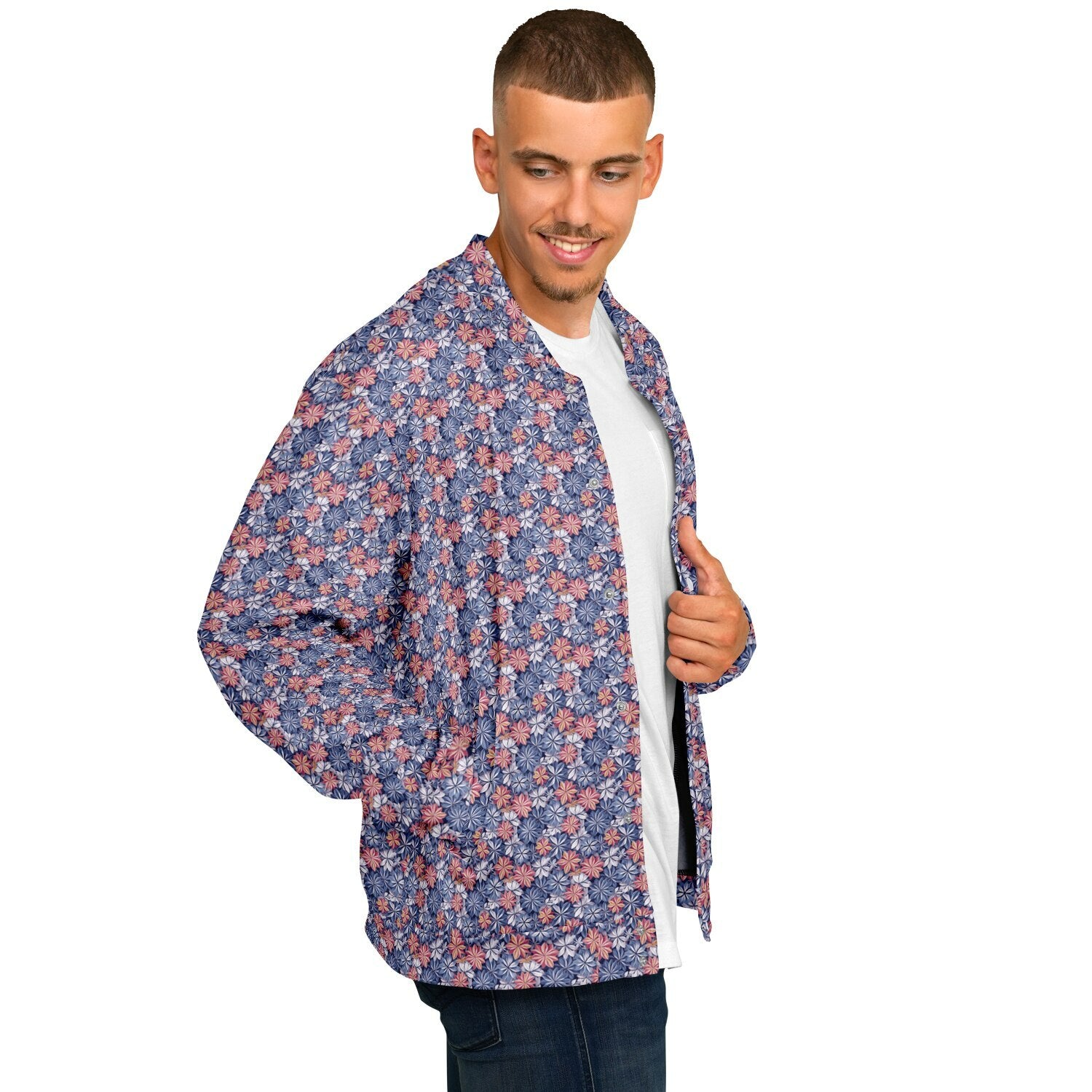 Bizarro 2025 Floral Baseball Jacket