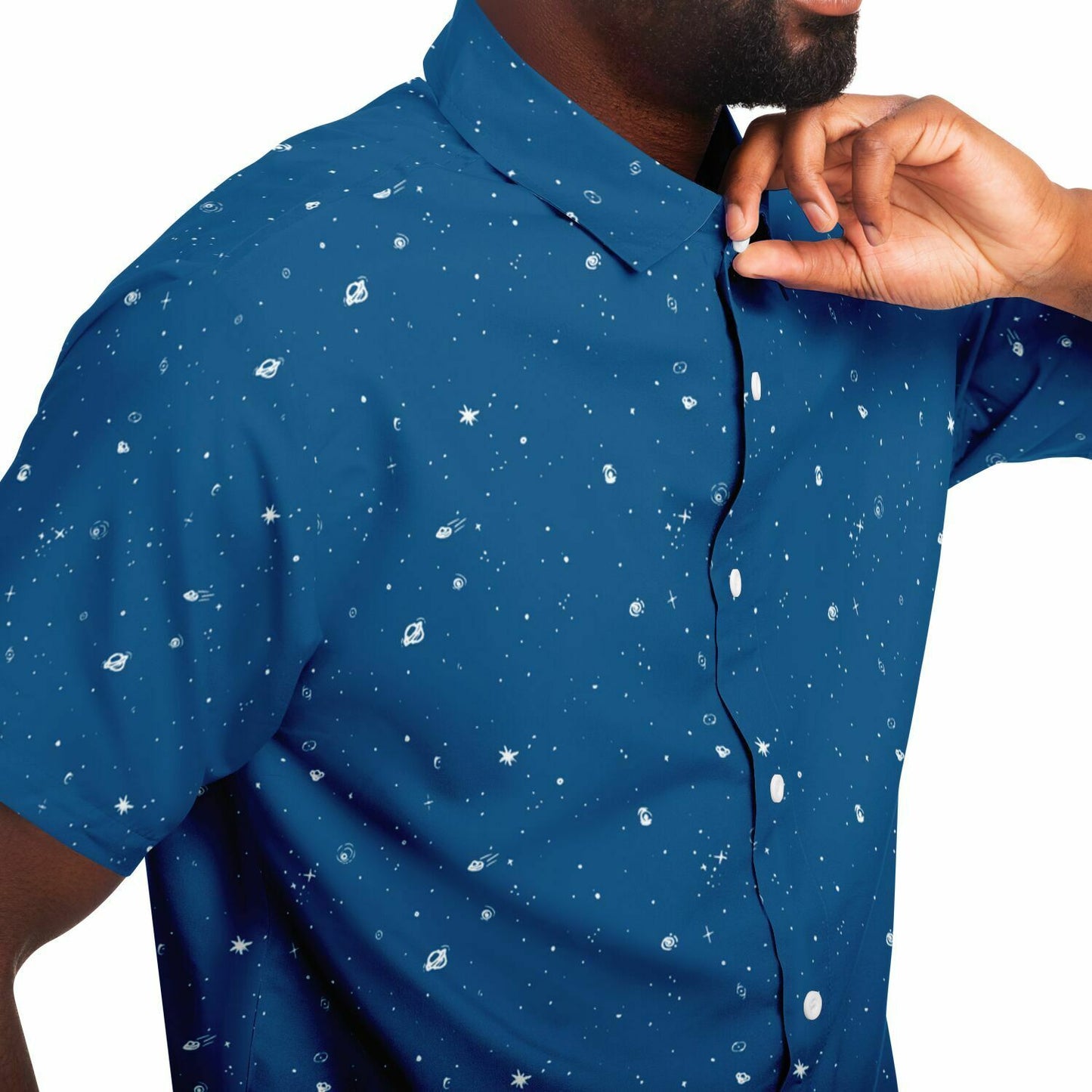 Galaxy Print Re-Release Button-Up - Dusk