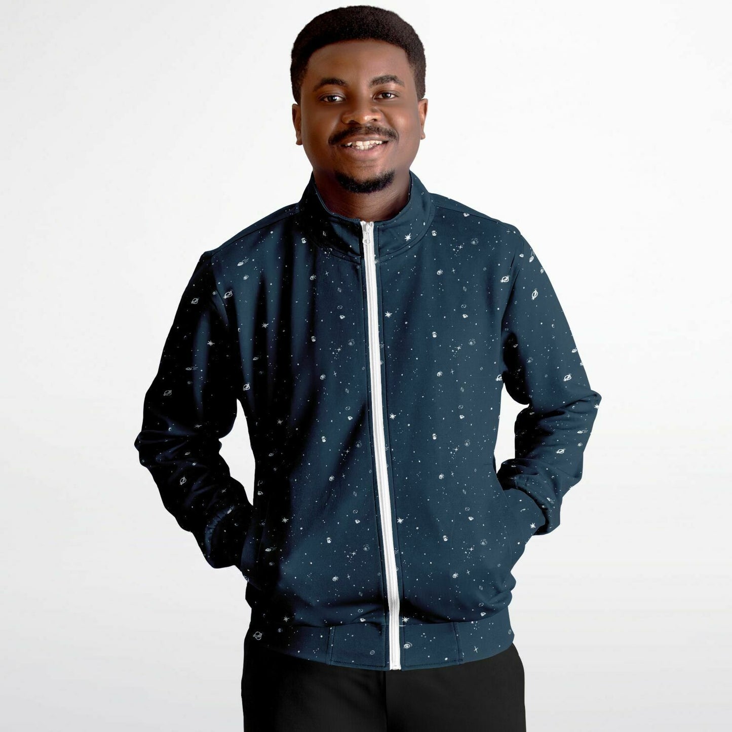 Galaxy Print Re-Release Track Jacket - Navy