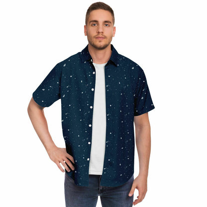 Galaxy Print Re-Release Button-Up - Navy