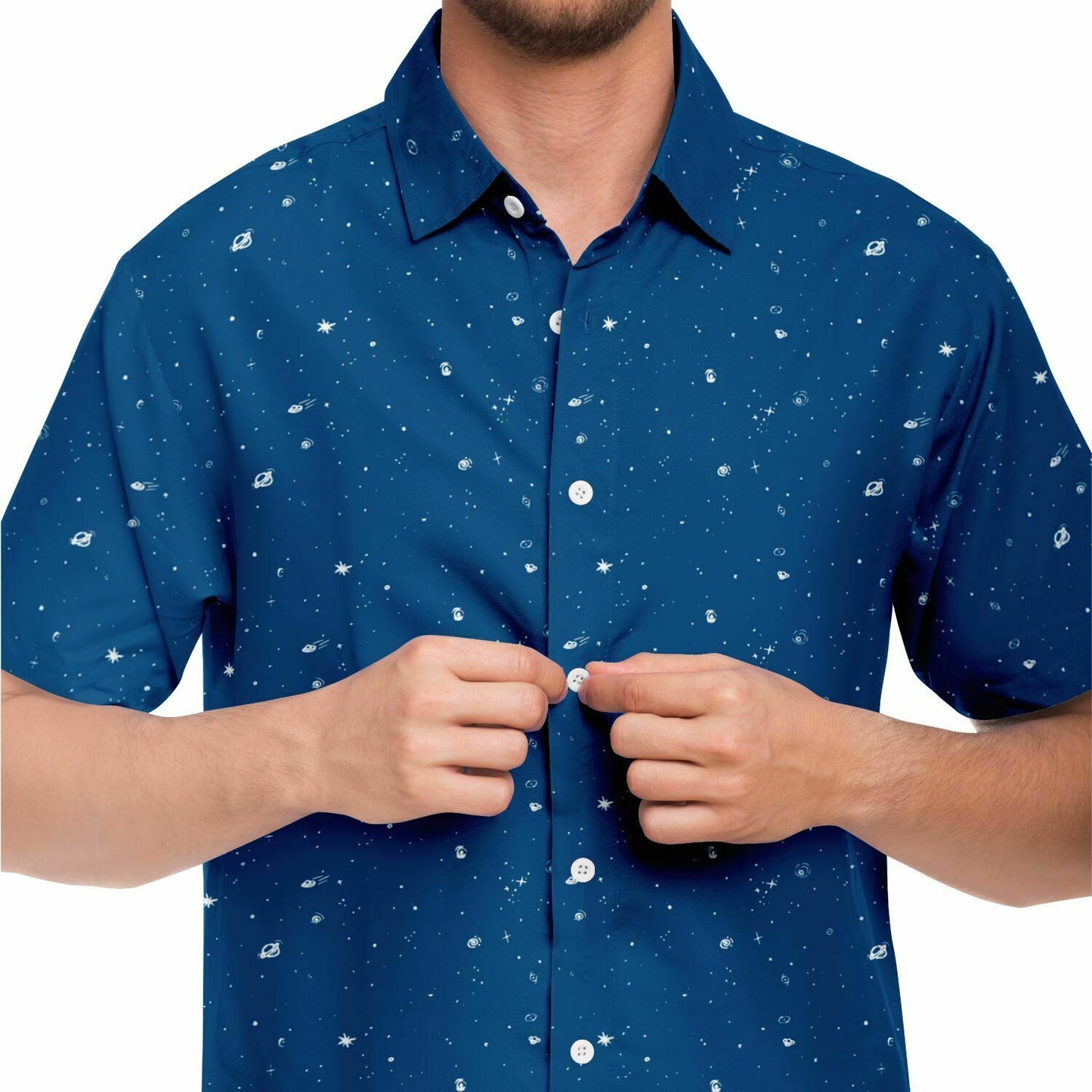 Galaxy Print Re-Release Button-Up - Dusk