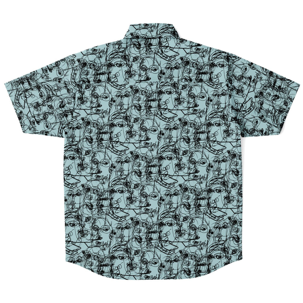 Many Faces Teal Button-Up | Fall/Winter 2023 Collection