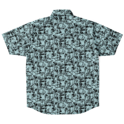 Many Faces Teal Button-Up | Fall/Winter 2023 Collection