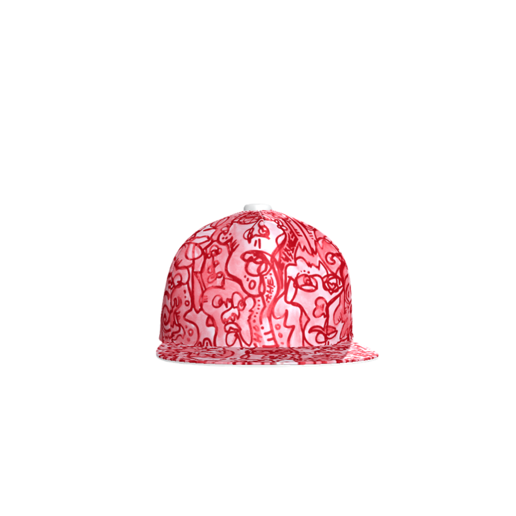 "Who" Red Snapback | Tinybrush