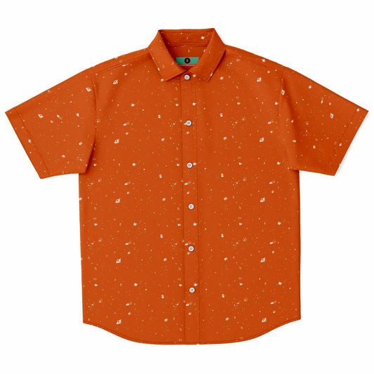 Galaxy Print Re-Release Button-Up - Orange