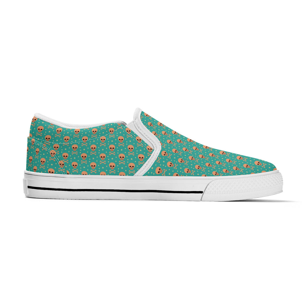 Bizarro 2025 Happy Skullz Slip-On Unisex Shoes