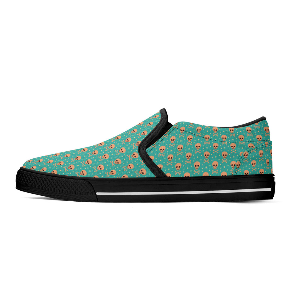 Bizarro 2025 Happy Skullz Slip-On Unisex Shoes