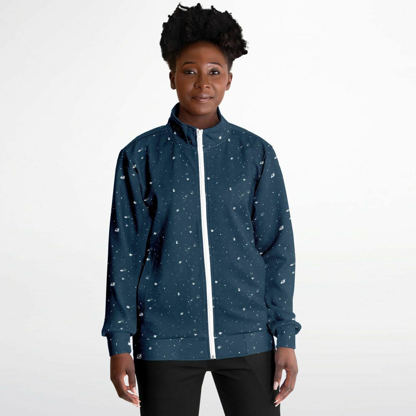 Galaxy Print Re-Release Track Jacket - Navy