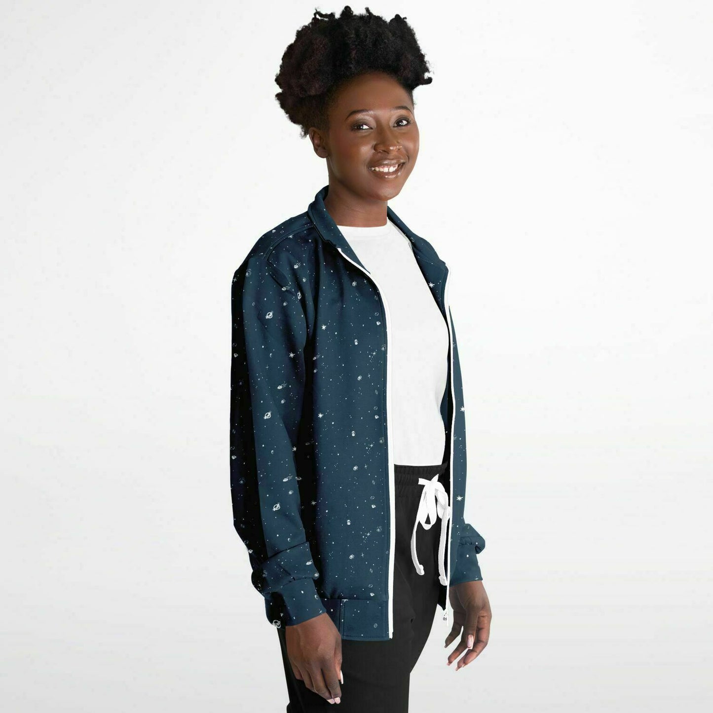 Galaxy Print Re-Release Track Jacket - Navy