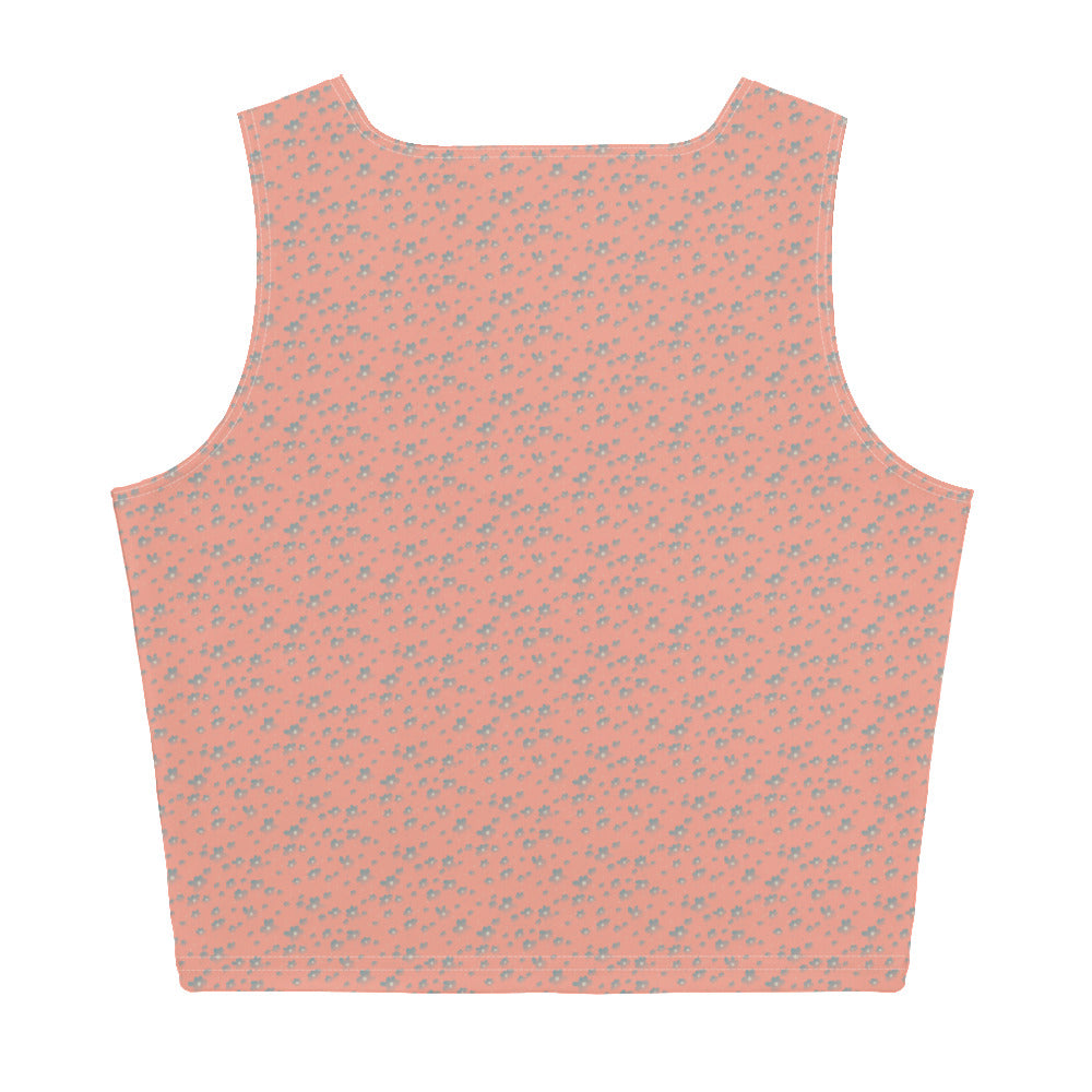 Floral Crop Top - Peach | Fall/Winter 2023 Collection