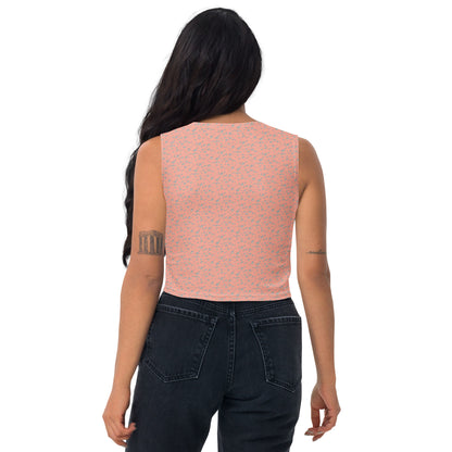 Floral Crop Top - Peach | Fall/Winter 2023 Collection