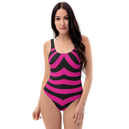 CLASSIC 'BD' STRIPED One-Piece Swimsuit