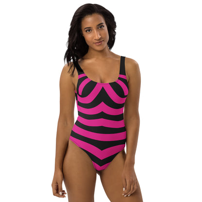 CLASSIC 'BD' STRIPED One-Piece Swimsuit