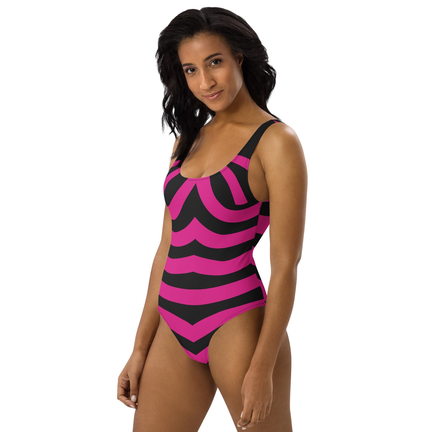 CLASSIC 'BD' STRIPED One-Piece Swimsuit