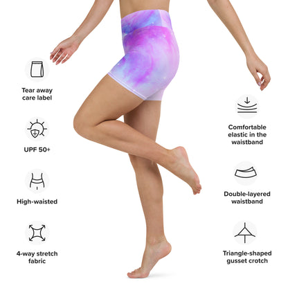 Candy Cloud Yoga Shorts