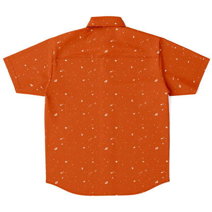 Galaxy Print Re-Release Button-Up - Orange