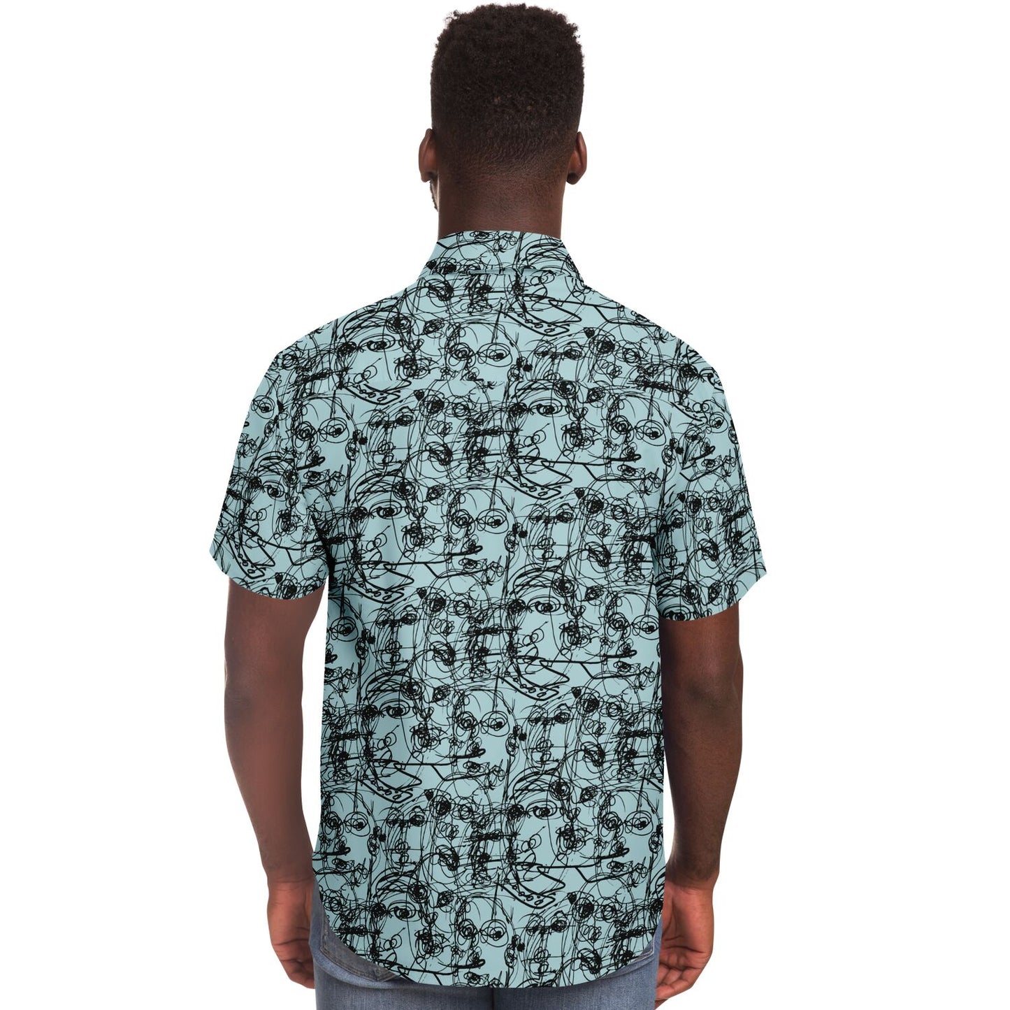 Many Faces Teal Button-Up | Fall/Winter 2023 Collection