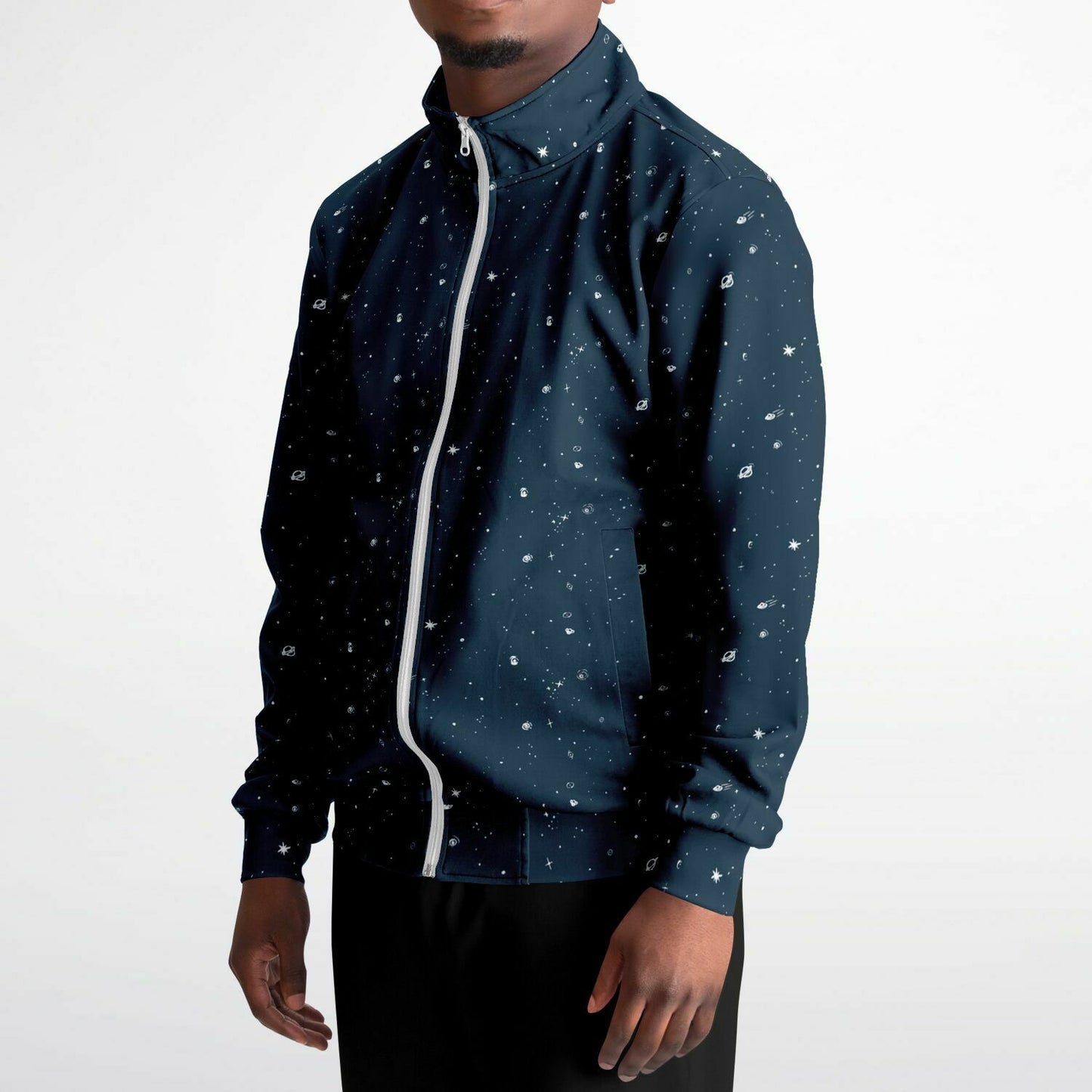 Galaxy Print Re-Release Track Jacket - Navy