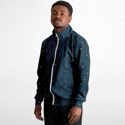 Galaxy Print Re-Release Track Jacket - Navy