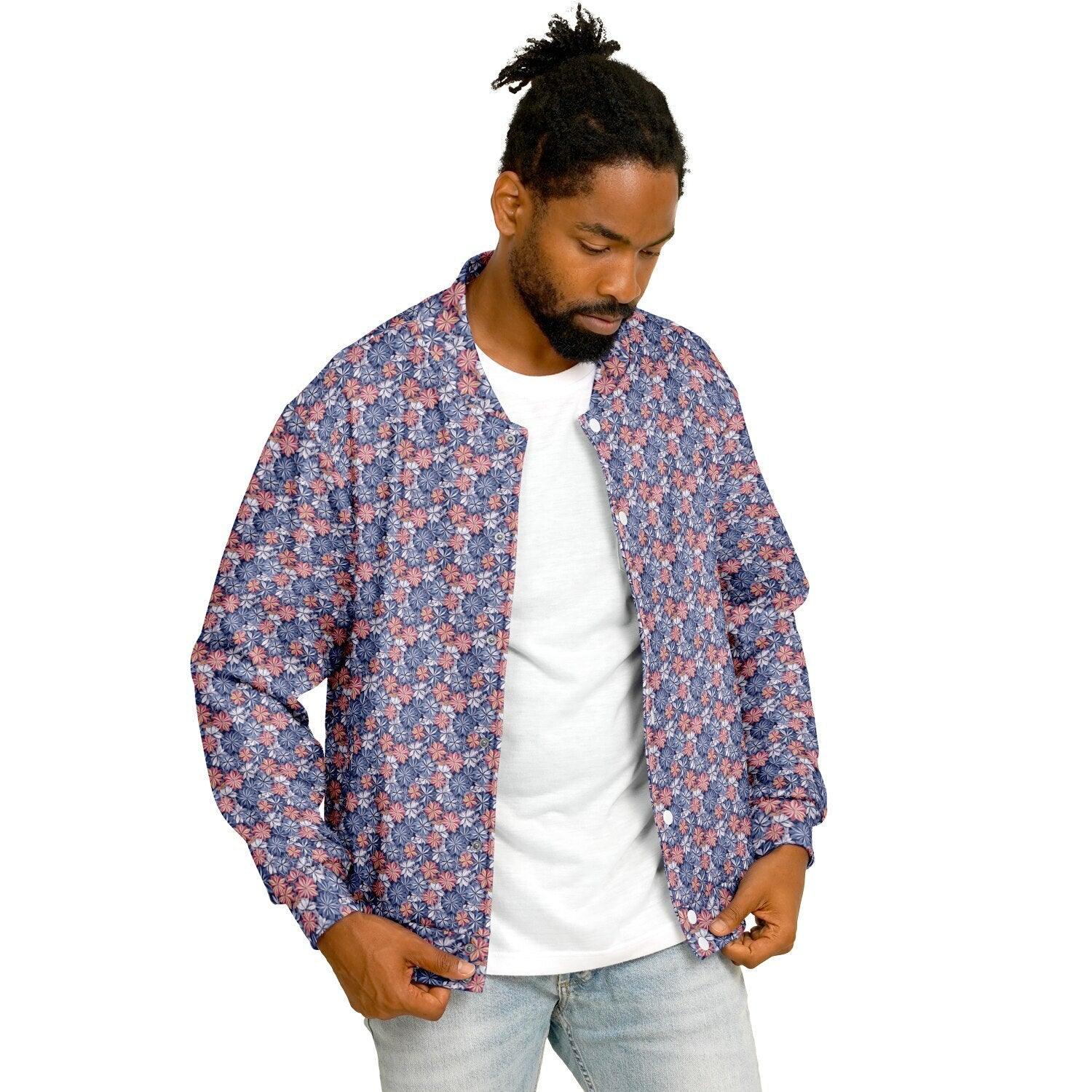 Bizarro 2025 Floral Baseball Jacket