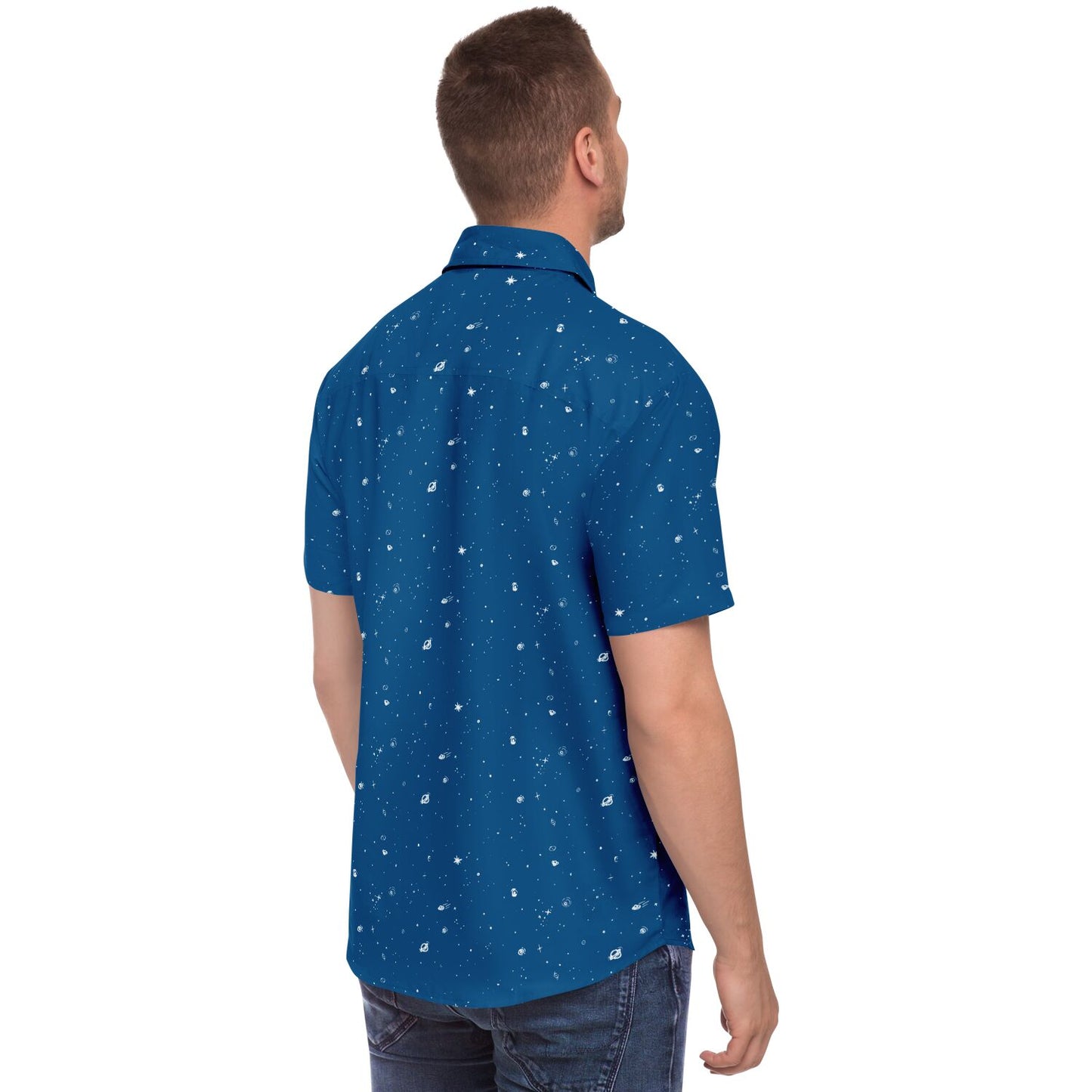 Galaxy Print Re-Release Button-Up - Dusk