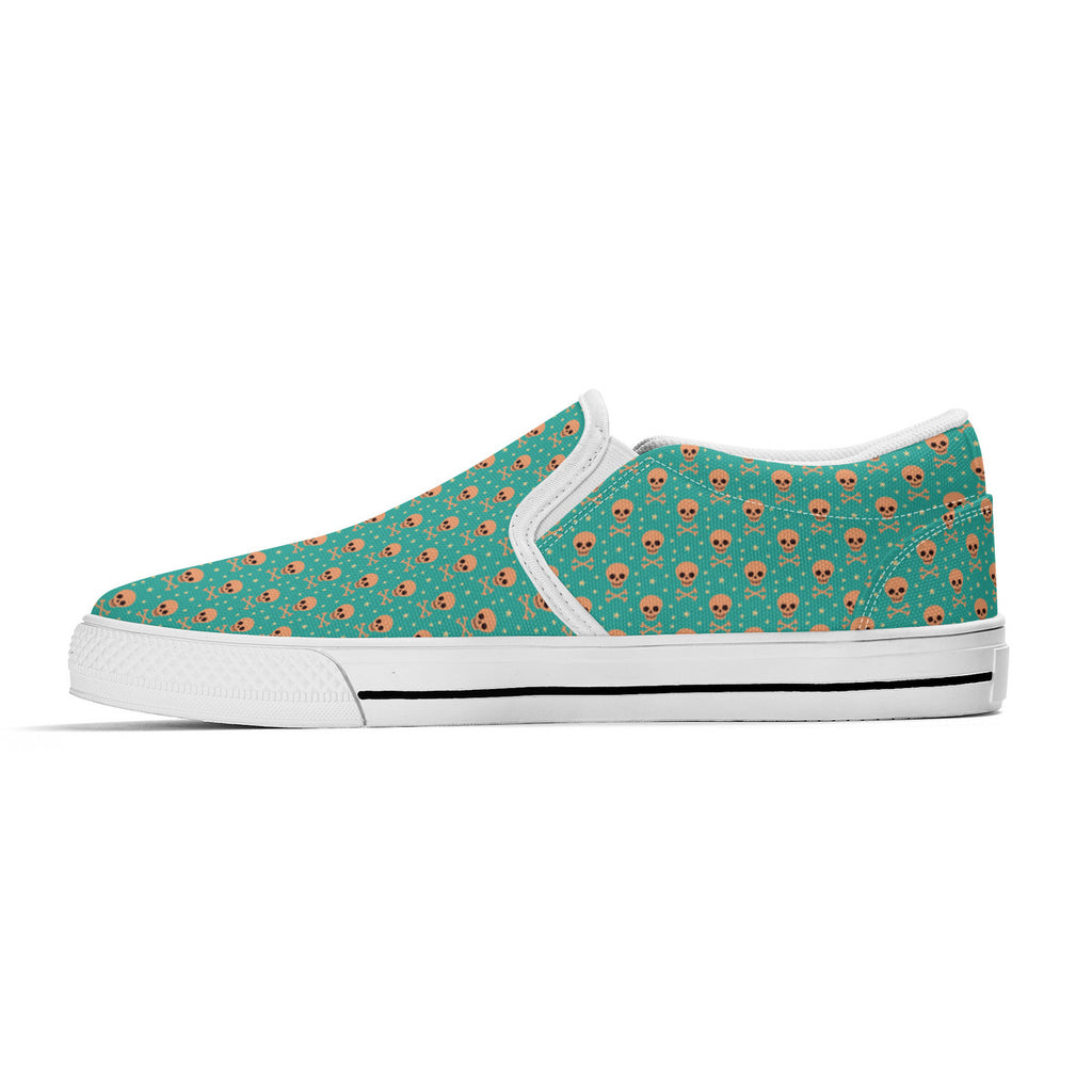 Bizarro 2025 Happy Skullz Slip-On Unisex Shoes