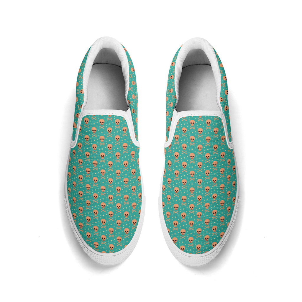 Bizarro 2025 Happy Skullz Slip-On Unisex Shoes