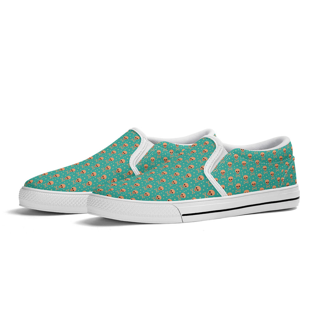 Bizarro 2025 Happy Skullz Slip-On Unisex Shoes