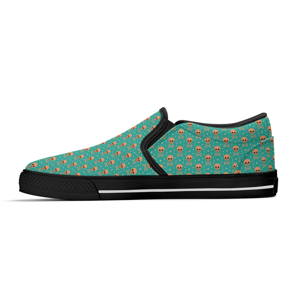 Bizarro 2025 Happy Skullz Slip-On Unisex Shoes