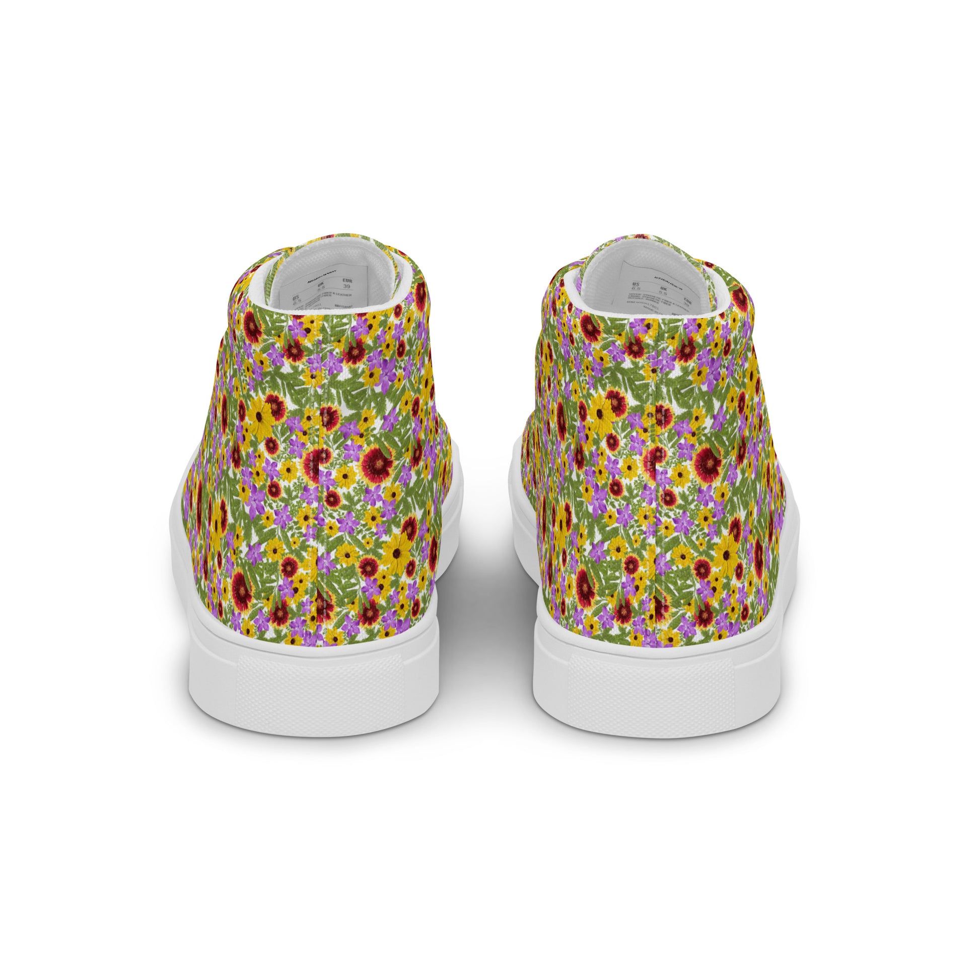 Florida Native Flower Print High-Tops