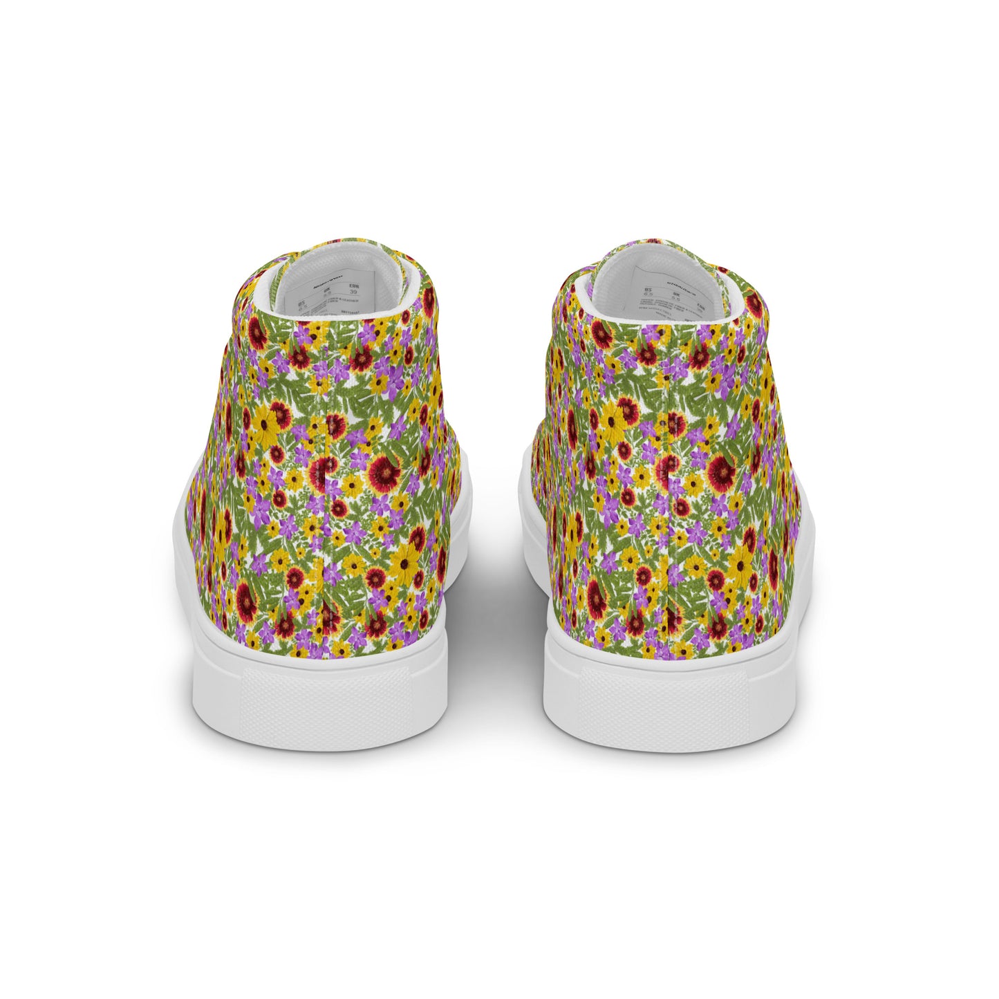 Florida Native Flower Print High-Tops