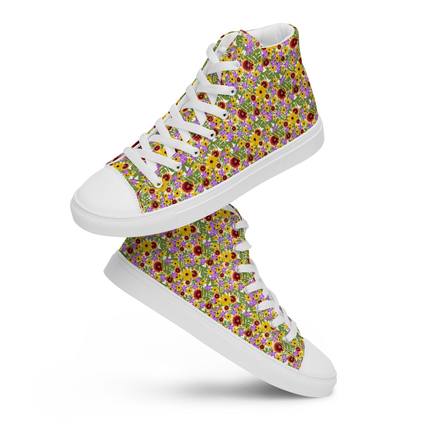 Florida Native Flower Print High-Tops