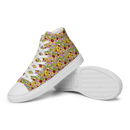 Florida Native Flower Print High-Tops