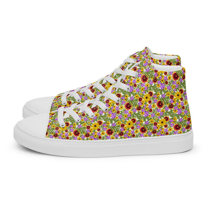 Florida Native Flower Print High-Tops