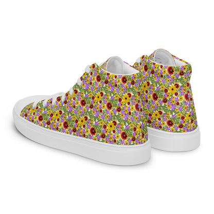 Florida Native Flower Print High-Tops