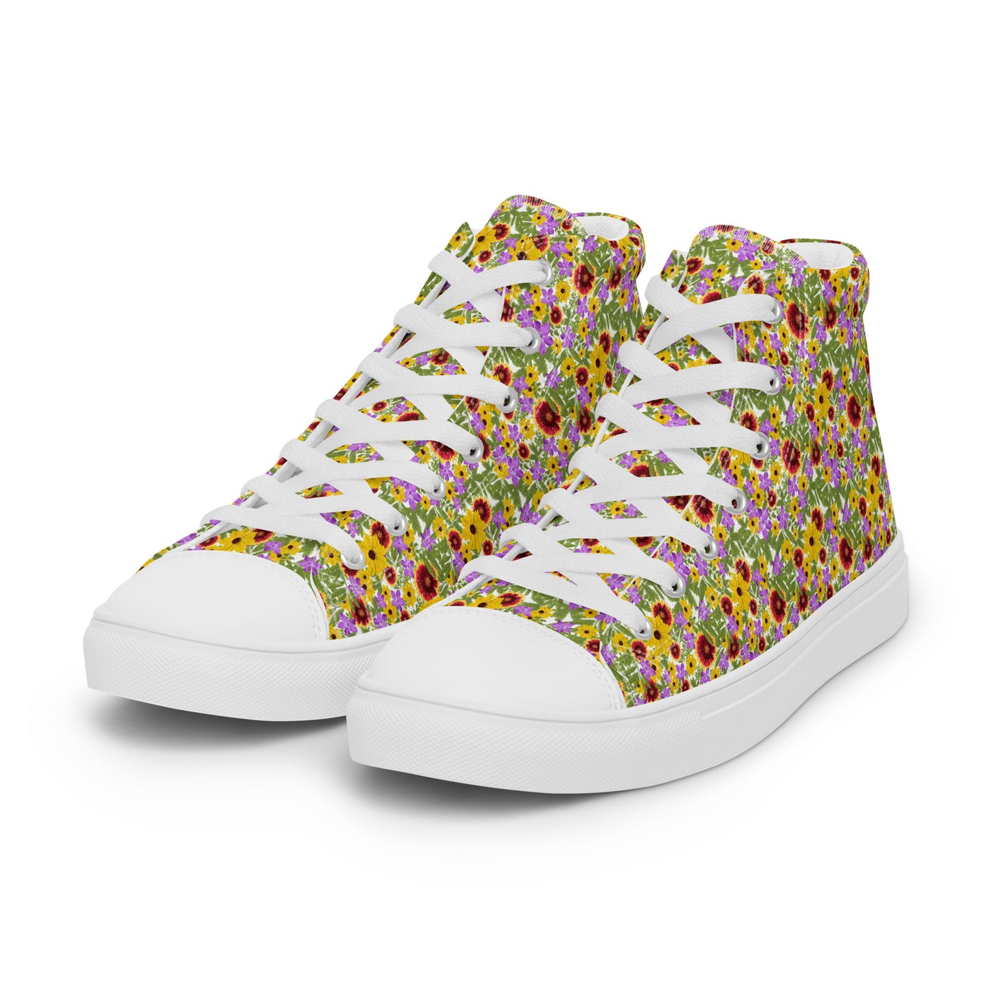 Florida Native Flower Print High-Tops