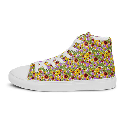 Florida Native Flower Print High-Tops