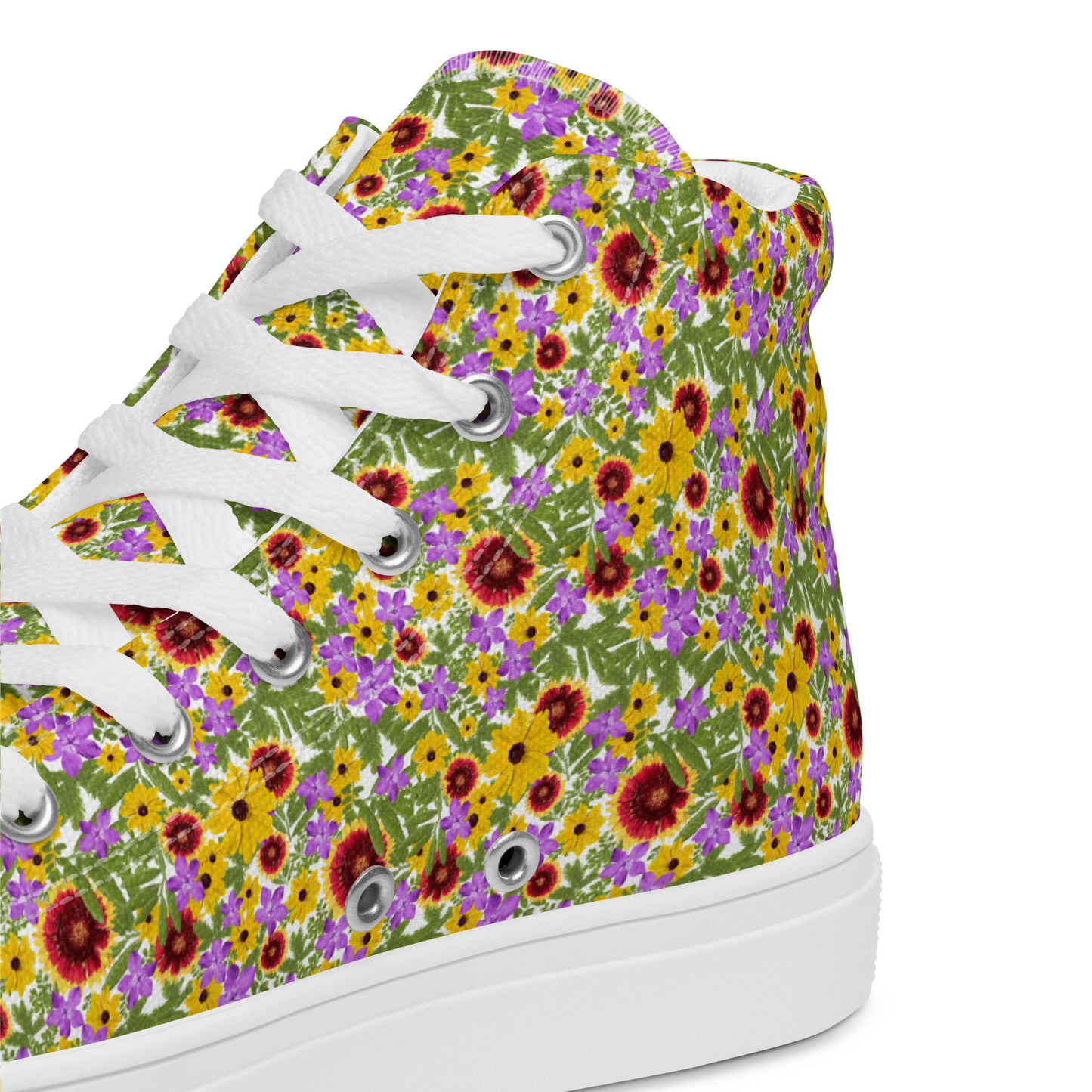 Florida Native Flower Print High-Tops