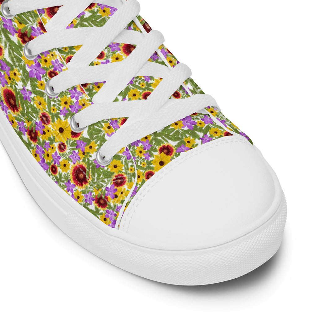 Florida Native Flower Print High-Tops